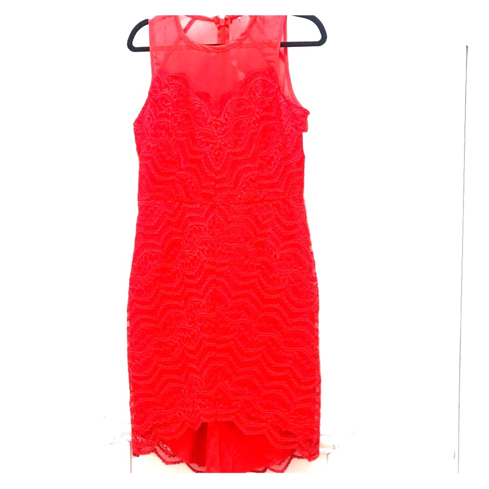NWT: Adelyn Rae “Flame” Cocktail Lace Dress
